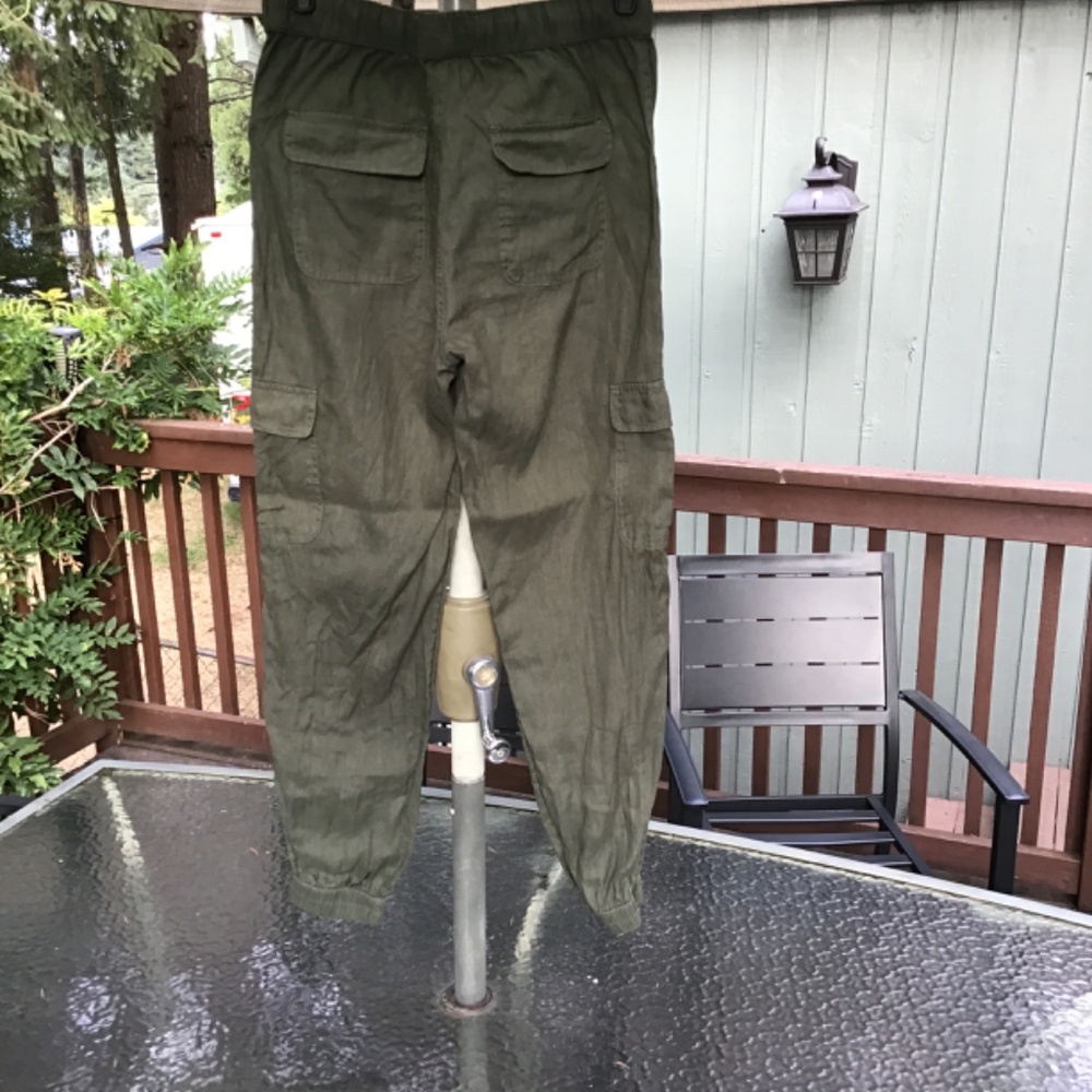 Nicole Miller Linen Joggers - Picture 3 of 7
